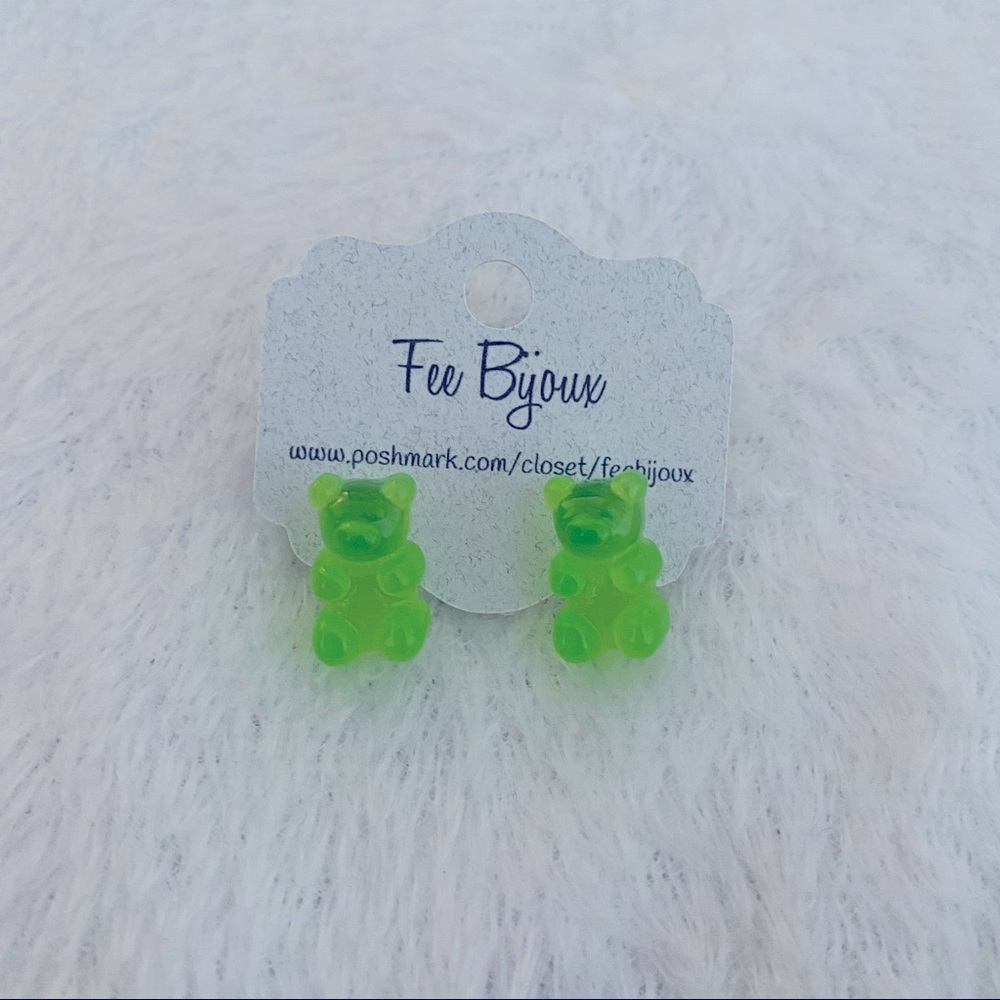 Gummy Bear Earrings 🧸💚